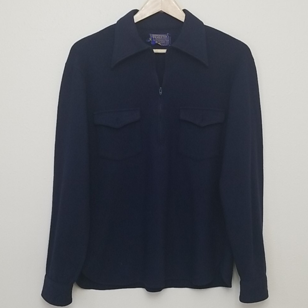 Pendleton Wool 3/4 Zip Pullover Sweater Medium